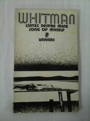 Cantec despre mine song of myself - Walt Whiteman foto