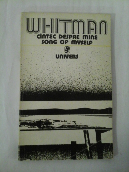 Cantec despre mine song of myself - Walt Whiteman