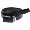 Curea din piele pentru barbati, catarama metalica fara ac, latime 3.5 cm, lungime reglabila, negru - LS240NSS, Lucianis style