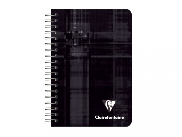 Caiet A7+ (9 x 14 cm) cu spira, 90 file, Clairefontaine