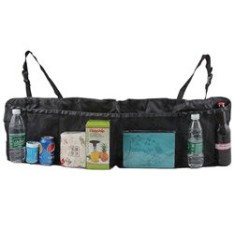 Organizator auto, curele de prindere, material textil, negru, 108x33 cm