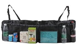 Organizator auto, curele de prindere, material textil, negru, 108x33 cm foto