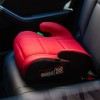 Inaltator auto Juju Jazzy Booster i-Size ISOFIX, 125-150 cm, Negru-Rosu, Siguranta R129, Montare Centura 3 puncte si/sau ISOFIX