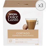 3 x NESCAF&Atilde;&permil; Dolce Gusto Cortado Espresso Macchiato, 16 capsules / box, 100.8g Trip XI