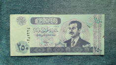 250 Dinars ND Irak / Saddam Hussein foto