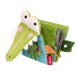 Carte senzoriala din plus cu activitati Crocodil, PlayQ Sigikid