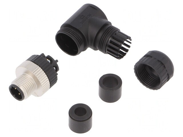 Mufă M12 4 pini Ethernet IP67 250V 4A