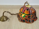 Lampa Tiffany vitraliu, piesa cu o lucratura integral manuala