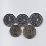 Tadjikistan lot complet monede 2023, UNC