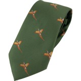 Cravata de vanatoare Jack Pyke cu fazan &ndash; culoare verde