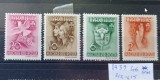 TS21 - Timbre serie Ungaria - Magyar posta 1939 612-615, Stampilat