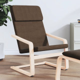 VidaXL Fotoliu rabatabil, maro &icirc;nchis, material textil 351056