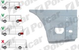 Segment reparatie aripa spate Ford Transit, 05.2006; Transit/Tourneo, 05.2013, partea dreapta, metal galvanizat; in spatele rotii; lung, versiune