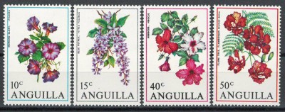 Anguilla 1970 Mi 87/90 - Flori foto