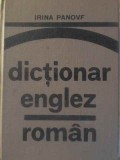 Dictionar Englez-Roman Irina Panovf, Editura Stiintifica 1976, 420 pagini, Coperta Cartonata