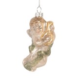 Cumpara ieftin Ornament brad Craciun Inger sticla multicora 5x3x10 cm