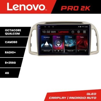 Navigatie Nissan Micra 2002-2010 Android radio gps internet 8 core QLED 2K 8+256 360 Lenovo CarStore Technology foto