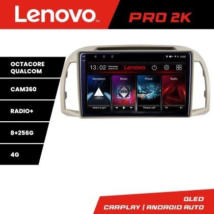 Navigatie Nissan Micra 2002-2010 Android radio gps internet 8 core QLED 2K 8+256 360 Lenovo CarStore Technology