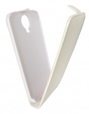 Husa flip Celly Face290W alba pentru Samsung Galaxy S4 i9500/i9505/i9506/i9515 (Value Edition) foto