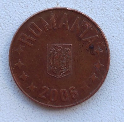 Moneda Romania - 5 Bani 2006 - An rar foto