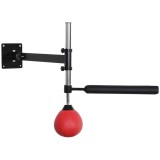 HOMCOM Pară de Viteză pentru Box și MMA cu &Icirc;nălțime Reglabilă și Tijă, 79x72x20 cm, Roșu | Aosom Romania