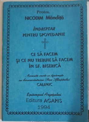 INDREPTAR DE SPOVEDANIE-PROTOS. NICODIM MANDITA-259893 foto
