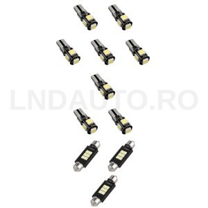 Pachet 11 Becuri LED Interior VW Passat B7 2010-2014 foto