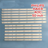 Barete led Philips, Haier 50&quot; 50PFL6340 LB-PF3528-GJD2P5C506X11- R(L)-B/H, 12pcs, Oem