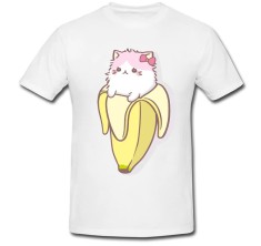 Tricou &amp;quot; Banana &amp;amp; pisica &amp;quot; foto