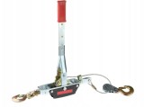 Cumpara ieftin ⚙️ Troliu manual 4 tone cu cablu &ndash; winch profesional cu două trepte de viteză, 2,5 m &ndash; model XM80741