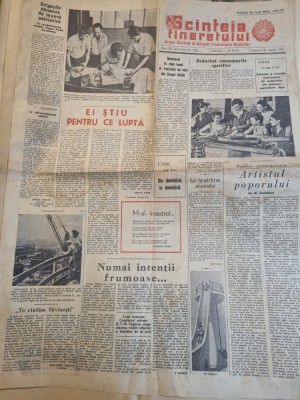 scanteia tineretului 30 august 1959-orasul brasov,savinesti,raionul fagaras foto