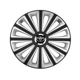 Cumpara ieftin Trend Set 4 capace roti Trend R16 pentru gama auto Toyota Trend Silver-Black