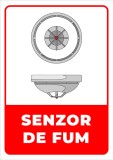 Semn pentru senzor de fum