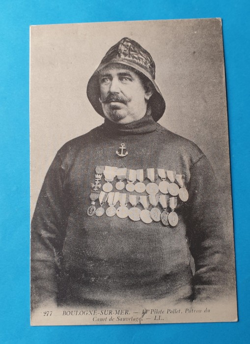 Carte Postala Pilot decorat - multime decoratii