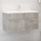 Dulap de chiuveta, gri beton, 90x38,5x46 cm, PAL GartenMobel Dekor