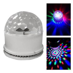 EFECT UFO ASTRO LED RGB 3W CU BT SI DIFUZOR INCORPORAT - ALB foto
