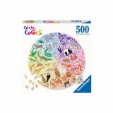 Cumpara ieftin Puzzle Cerc Animale, 500 Piese, Ravensburger