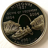 AMERICA QUARTER DOLLAR 2003 S.PROOF, AG.900, (Lewis si Clark St. Louis-MISSOURI), America de Nord, Argint