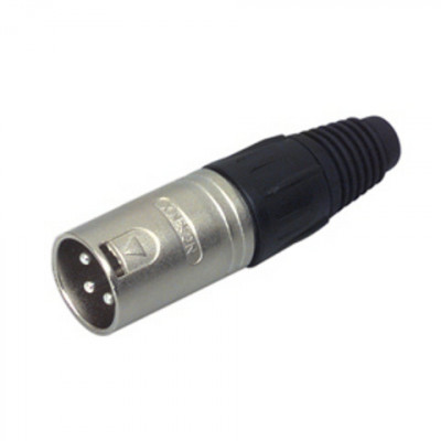 Conector XLR 3 pini tata metalic Neutrik foto