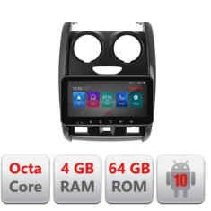 Navigatie Dacia Duster 2012-2019 I-157 4+64 ecran 10.33&amp;quot; Android Waze USB Navigatie Internet Youtube Radio CarStore Technology foto