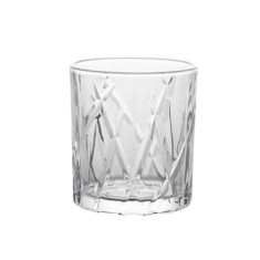Pahar, pentru whiskey, Mysterious, 335 ml, din sticla, transparent, 9.2 x 8.5 x 8 cm, potrivit pentru orice tip de bautura spirtoasa