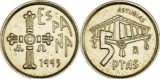 Spania 1995 - 5 pesetas, circulata - Asturias