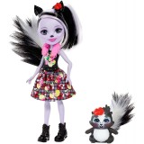 Papusa Enchantimals Sage Skunk &amp;amp; Caper, 3 ani+, Mattel