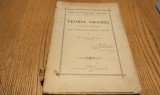 JOSIF BLAGA (dedicatie) - TEORIA DRAMEI cu un Tractat Introductiv DESPRE FRUMOS SI ARTA - Editura Autorului, Brasov, 1899, 320 p.