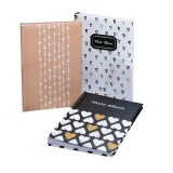 Album foto tip carte, 120 poze, 60 pagini, coperti cartonate, Golden Hearts, Oem