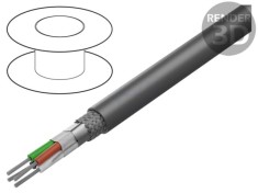 Cablu ALPHA WIRE Xtra Guard&reg; Flex 4x26AWG PVC gri &icirc;nchis 300V 305m