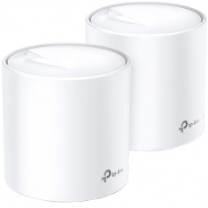 Sistem Wi-Fi Mesh TP-Link Deco X20 (2 pack), AX1800, Wi-Fi 6, Dual-Band, Gigabit, Seamless Roaming, Self-Healing, Adaptive Path, Antivirus, Control Pa