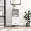 VidaXL Servantă, alb, 34,5x34x90 cm, lemn compozit 828660