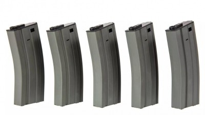 &amp;Icirc;ncărcător Mid‑Cap 120 BB pentru replici M4/M16 &amp;mdash; Gri [Specna Arms] foto