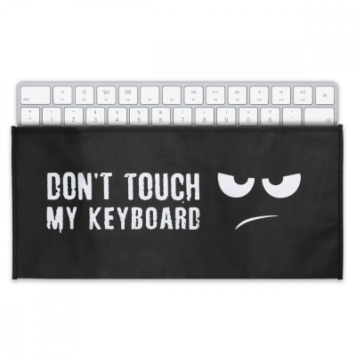 Husa pentru tastatura marime L, Kwmobile, Negru/Alb, Plastic, 49501.01 foto